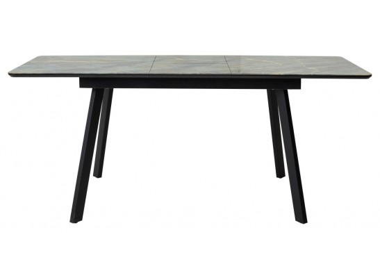 Стол АРУБА 140 ШТОРМ, стекло / ЧЕРНЫЙ в Каменске-Уральском