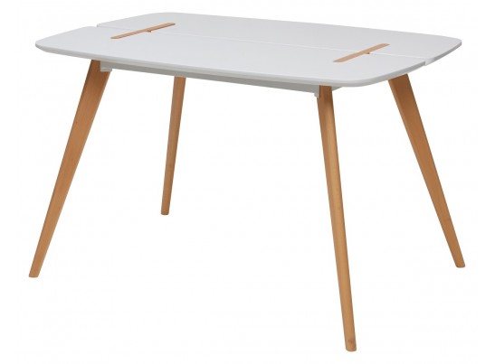 Стол OXALIS 120 белый/массив бука в Каменске-Уральском