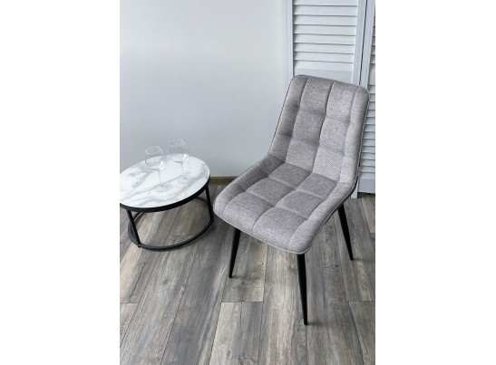 Стул CHIC 1983-07 серый/ RU-07 серая сталь/ черный каркас в Каменске-Уральском