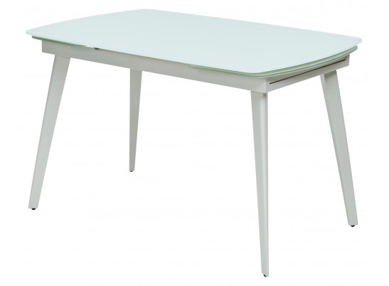 Стол ELIOT 120 FROSTED SUPER WHITE белое матовое стекло/ белый каркас в Каменске-Уральском