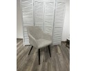 Стул BRANDY WZ2042-19 галечный серый фактурный велюр/ черный каркас в Каменске-Уральском