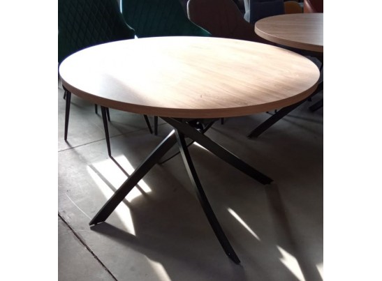 Стол ДАРИО D100 Дуб Канзас / Черный каркас в Каменске-Уральском