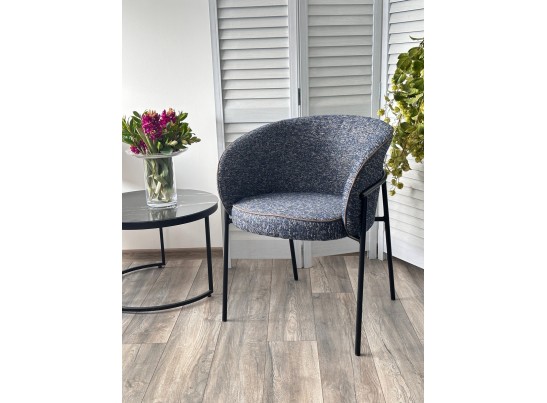 Стул GUST цвет стальной синий TOPIC 330 / черный каркас / Товарный знак DISAUR в Каменске-Уральском