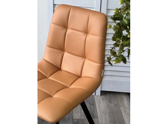 Стул CHILLI-Q SQUARE Oracul 542 Темно-желтый, экокожа PU / черный каркас, в Каменске-Уральском