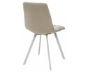 Стул CHILLI SQUARE UF860-01B бежевый, ткань/ белый каркас в Каменске-Уральском