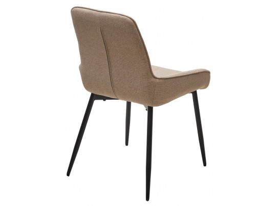 Стул CARACAS Barrel-09 Бежевый, ткань / черный каркас / Товарный знак DISAUR в Каменске-Уральском