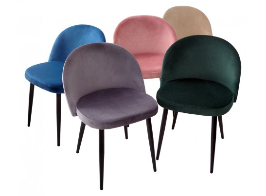 Стул DISCO UF910-02 LIGHT GREY, велюр в Каменске-Уральском