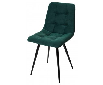 Стул CHILLI-Q зеленый #19, велюр / черный каркас, 4 шт/ 1 к, 
