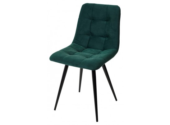 Стул CHILLI-Q зеленый #19, велюр / черный каркас, 4 шт/ 1 к, в Каменске-Уральском