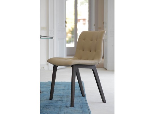 Стул KUGA 40.38 (G093 хром/ TR505 белый, экокожа) в Каменске-Уральском