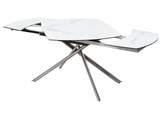 Стол BUSHES 120 WHITE/Stainless steel в Каменске-Уральском