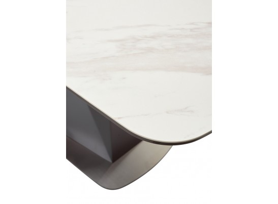 Стол SEVERIN 150 MARBLES KL-99 Белый мрамор, итальянская керамика в Каменске-Уральском