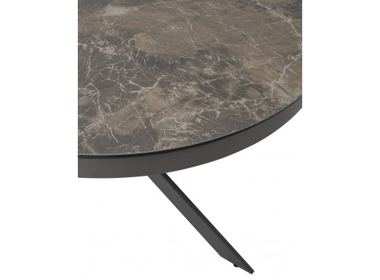 Стол TRENTO 120 KL-19 СЕРО-КОРИЧНЕВЫЙ КАМЕНЬ, итальянская керамика/ GREY1 серый каркас в Каменске-Уральском