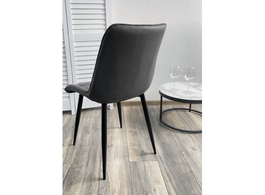 Стул CHIC 1983-18 графитовый меланж/ RU-08 антрацит/ черный каркас в Каменске-Уральском