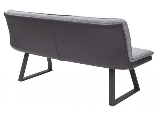 Скамья MALDEN GREY, ткань + экокожа в Каменске-Уральском