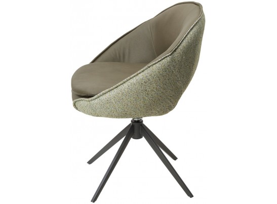Стул ANABEL 360 град. поворот Зеленый F07-003-01 / MONTECRISTO 8421 / серый каркас, ®DISAUR
