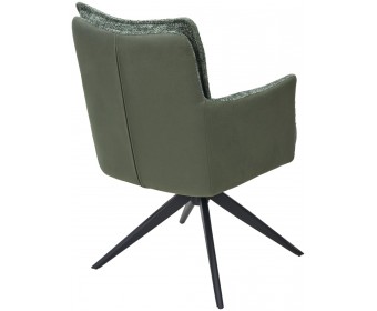 Стул JOSEF 360 град. поворот. HAGA-74 Зеленый, ткань / HJ002-18 Зеленый, PU / черный каркас, ®DISAUR