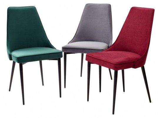 Стул NEPAL-P БЕЖЕВЫЙ #5, велюр/ черный каркас в Каменске-Уральском