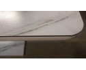 Стол ALTA 140 GREY-WHITE MARBLE/ WHITE глазурованное стекло в Каменске-Уральском