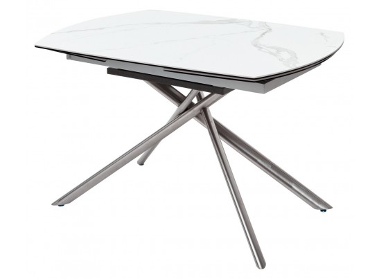 Стол BUSHES 120 WHITE/Stainless steel в Каменске-Уральском