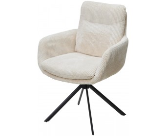 Стул ДАРЕМ (DAREM) Белый вельвет Davis lincoln-03n / черный каркас, ®DISAUR