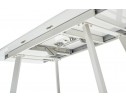 Стол ARUBA 140 WHITE/cупер белое глянцевое стекло в Каменске-Уральском