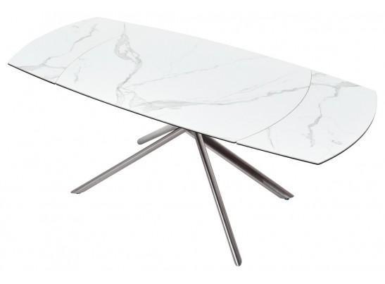 Стол BUSHES 120 WHITE/Stainless steel в Каменске-Уральском