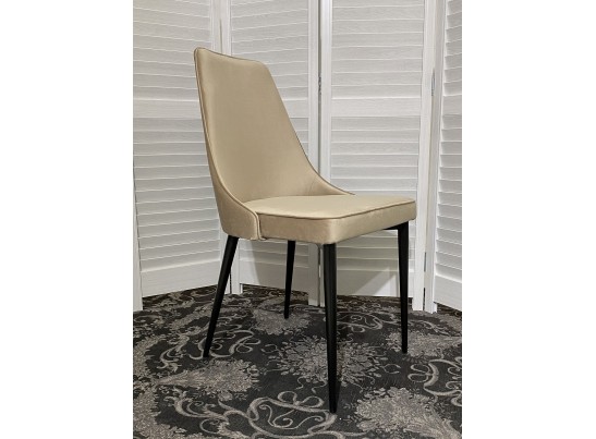Стул NEPAL-P БЕЖЕВЫЙ #5, велюр/ черный каркас в Каменске-Уральском