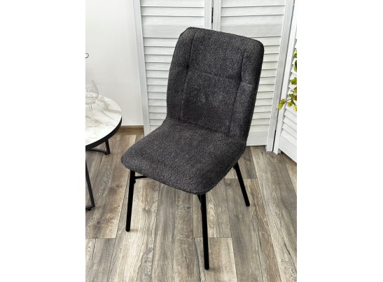Стул COMO UF998-16 темно-серый, букле / черный каркас / Товарный знак DISAUR в Каменске-Уральском