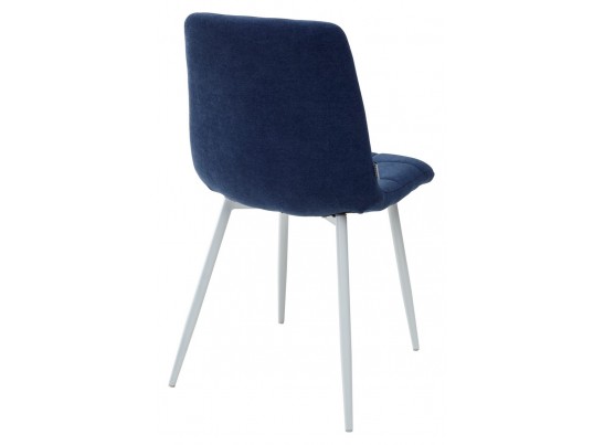 Стул CHILLI UF860-14B полночный синий, ткань/ белый каркас в Каменске-Уральском