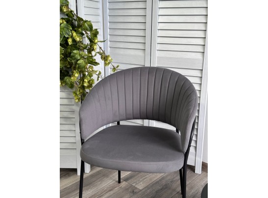 Стул JUST, цвет Velutto 32 Антрацитовый, велюр / черный каркас в Каменске-Уральском