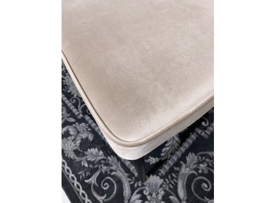 Стул NEPAL-P БЕЖЕВЫЙ #5, велюр/ черный каркас в Каменске-Уральском