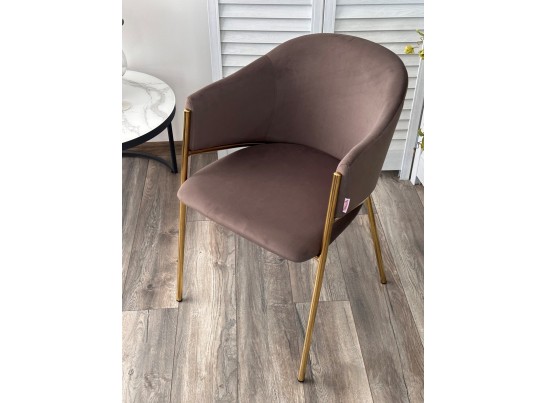 Стул DILL MOMO-05 тауп, велюр "беспальчиковый"/ золотой каркас в Каменске-Уральском