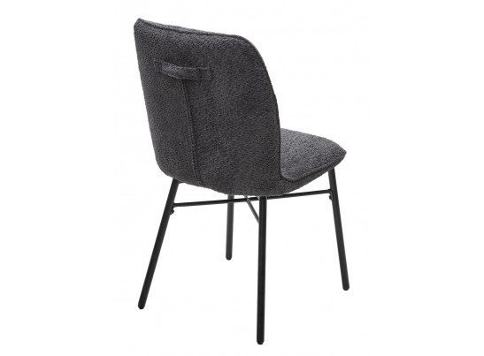 Стул COMO UF998-16 темно-серый, букле / черный каркас / Товарный знак DISAUR в Каменске-Уральском