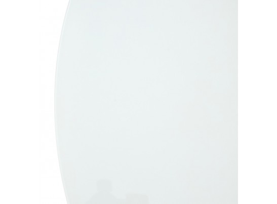 Стол ВЕГА D100 Белый, стекло/ белый каркас в Каменске-Уральском