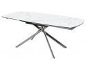 Стол BUSHES 120 WHITE/Stainless steel в Каменске-Уральском