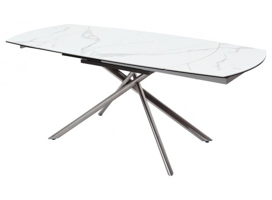 Стол BUSHES 120 WHITE/Stainless steel в Каменске-Уральском