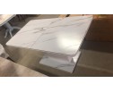 Стол ALTA 140 GREY-WHITE MARBLE/ WHITE глазурованное стекло в Каменске-Уральском