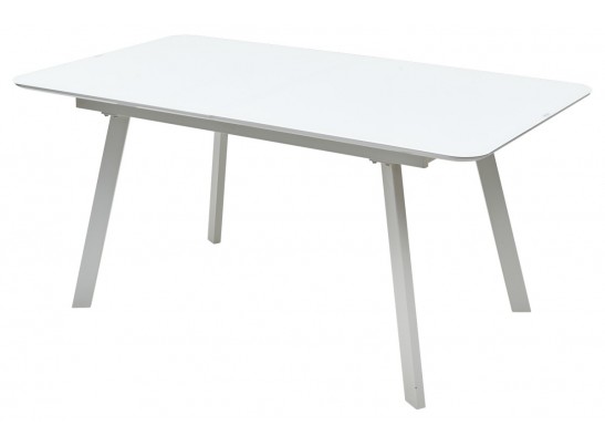 Стол ARUBA 140 WHITE/cупер белое глянцевое стекло в Каменске-Уральском
