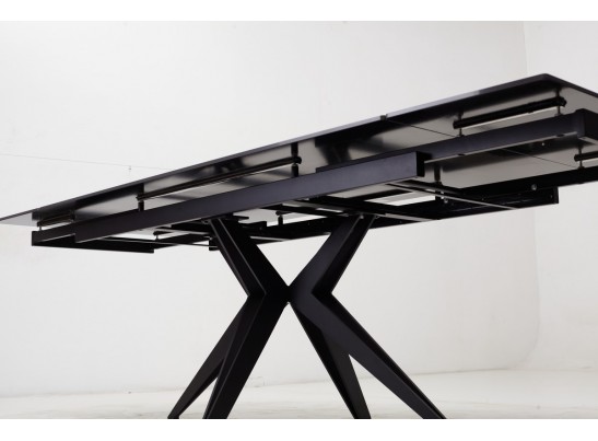 Стол FORIO 160 MATT BLACK MARBLE SOLID CERAMIC / BLACK, ®DISAUR в Каменске-Уральском