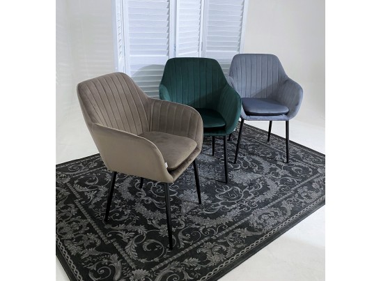 Стул ALABAMA BLUVEL-38 LATTE, велюр / черный каркас в Каменске-Уральском