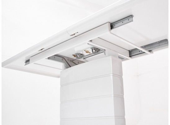 Стол ALTA 140 WHITE / супер белое глянцевое стекло в Каменске-Уральском