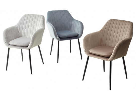 Стул ALABAMA BLUVEL-40 BEIGE, велюр / черный каркас в Каменске-Уральском