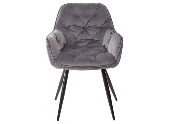 Стул MALTA BLUVEL-14 GREY, велюр M-City в Каменске-Уральском