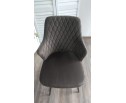 Стул HERMAN 360 град. ГРАФИТ #14, велюр / черный каркас в Каменске-Уральском