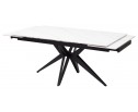 Стол FORIO 160 MATT WHITE MARBLE SOLID CERAMIC / BLACK, ®DISAUR в Каменске-Уральском