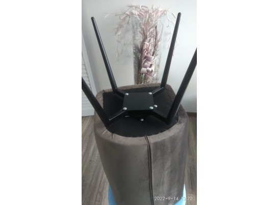 Стул HERMAN 360 град. ГРАФИТ #14, велюр / черный каркас в Каменске-Уральском