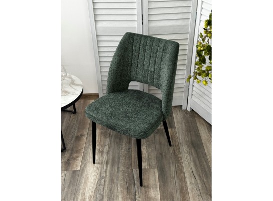 Стул LONDON UF998-11 малахит, букле / черный каркас / Товарный знак DISAUR в Каменске-Уральском