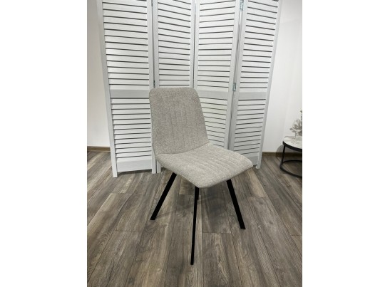 Стул ELVIS WZ2042-02 светло-бежевый фактурный велюр / черный каркас в Каменске-Уральском