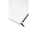 Стол FORIO 160 MATT WHITE MARBLE SOLID CERAMIC / BLACK, ®DISAUR в Каменске-Уральском